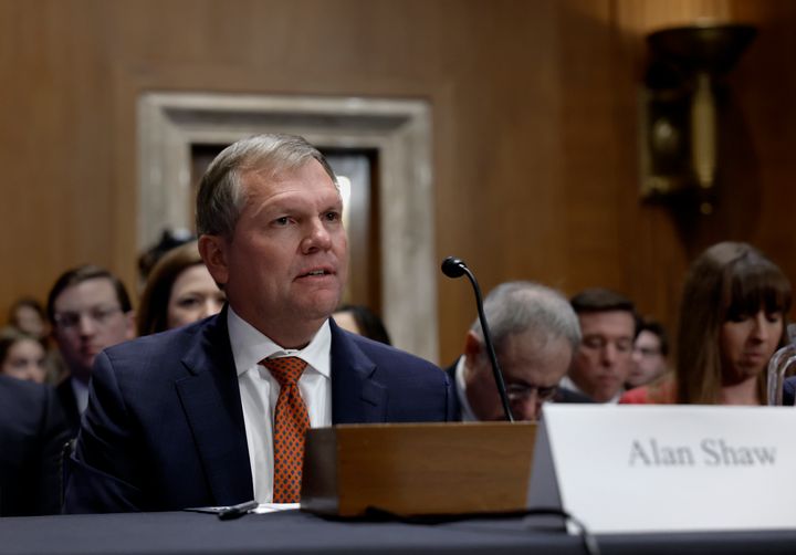 Alan Shaw, president and CEO of Norfolk Southern Corporation, testifies before the Senate Environment and Public Works Committee on Capitol Hill on March 9, 2023, in Washington, D.C. 
