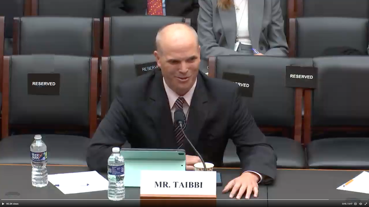 Matt Taibbi appears at a hearing of the House Select Subcommittee on Weaponization of the Federal Government.