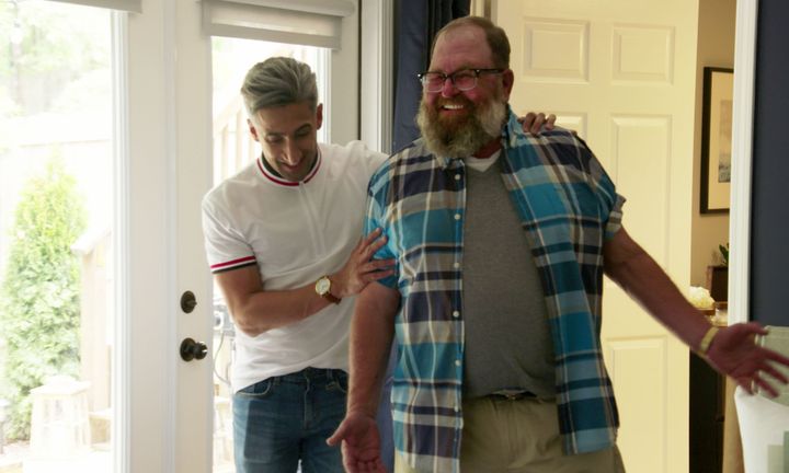 Tan France and Jackson in the premiere episode of “Queer Eye.”