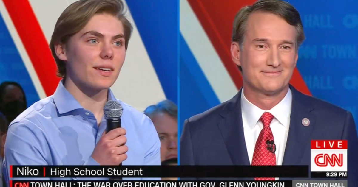 NextImg:GOP Virginia Governor Stumbles As Trans Student Confronts Him On Live TV