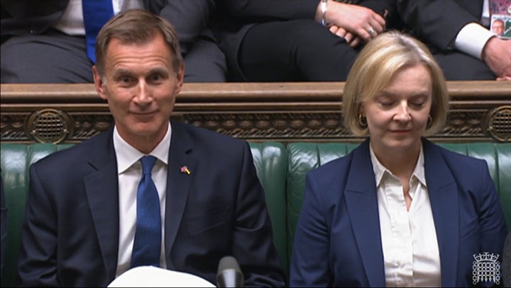 Jeremy Hunt and Liz Truss/