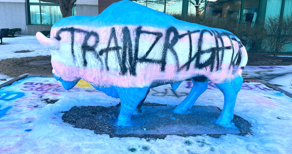 NextImg:Trans Students In Buffalo Tell Michael Knowles They Won’t Be ‘Eradicated’