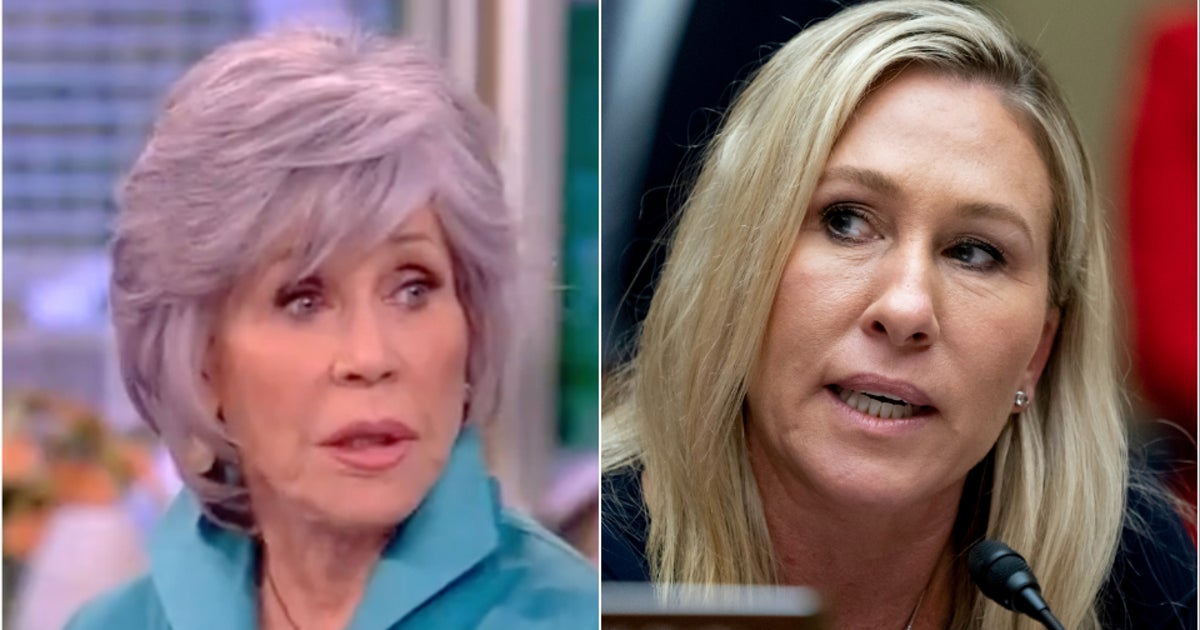 NextImg:Marjorie Taylor Greene Lashes Out At Jane Fonda Over Her Dark Quip On ‘The View’