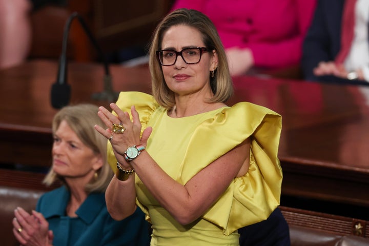 Sen. Kyrsten Sinema left the Democratic Party last year. 