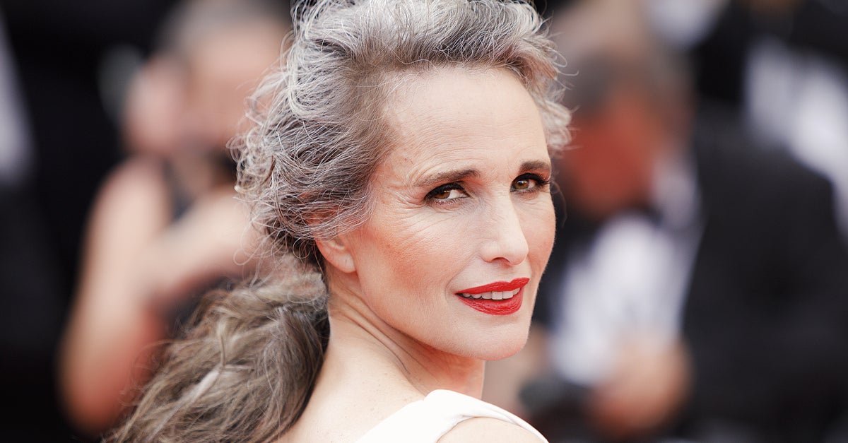 NextImg:Andie MacDowell Celebrates Gray Hair: 'I'm Really Comfortable'