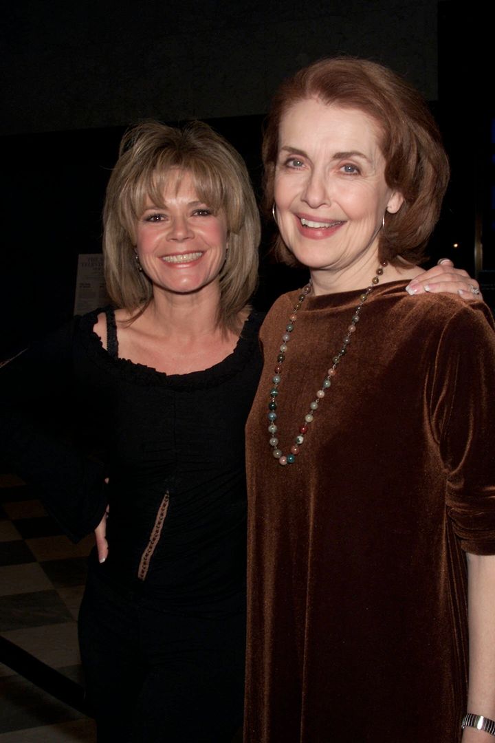 "Dawson's Creek" stars Mary-Margaret Humes and Mary Beth Peil at a celebration for the show's 100th episode on Feb. 19, 2002, in New York City.