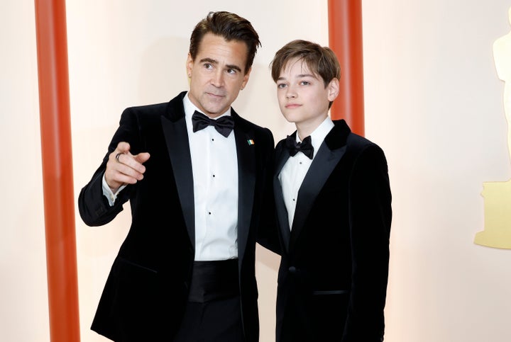 Colin Farrell (left) and his 13-year-old son, Henry. 