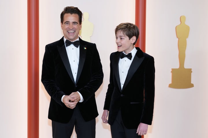 Farrell told Vanity Fair his two children help remind him to take pride in his own success.