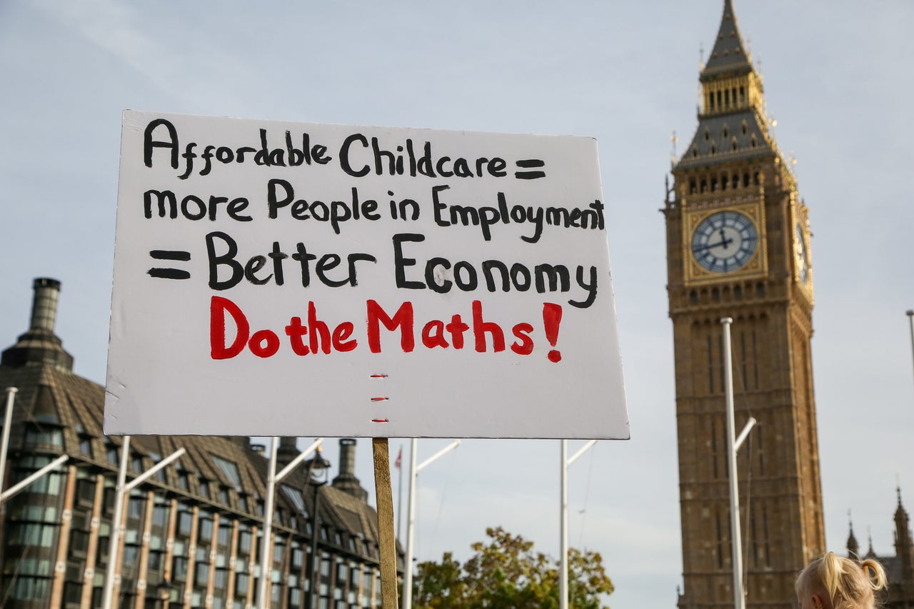 March of the Mummies protest in Whitehall, London, October 2022.