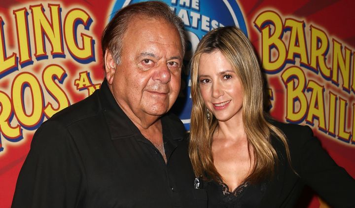 Paul and Mira Sorvino pictured together in 2014