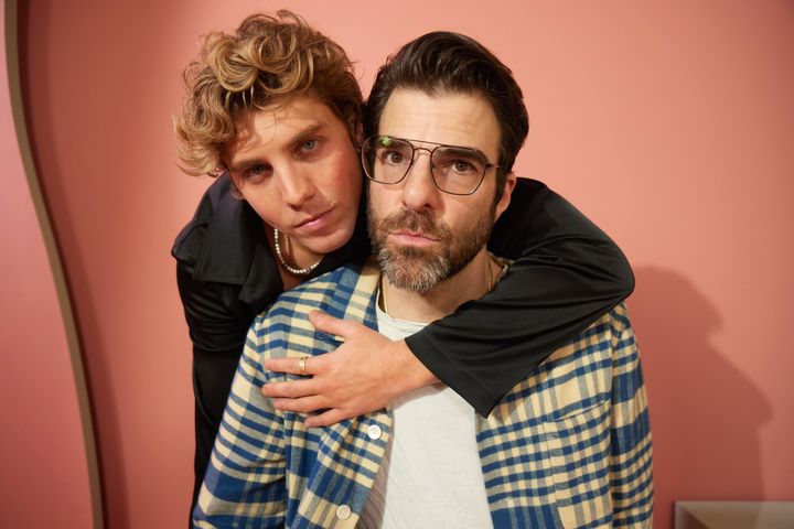 Gage and Zachary Quinto pose for an SXSW 2023 portrait for their upcoming film Down Under, which will premiere at the festival.
