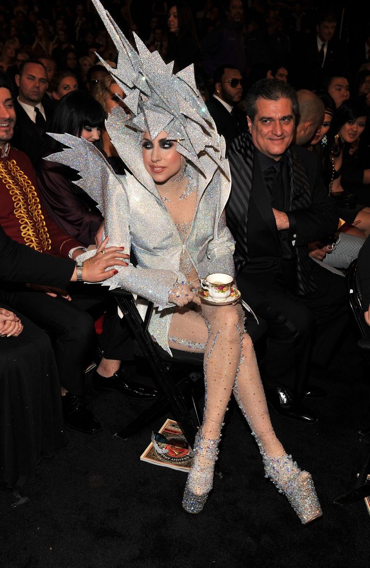 Lady Gaga at the 52nd Annual Grammy Awards in 2010 in Los Angeles.