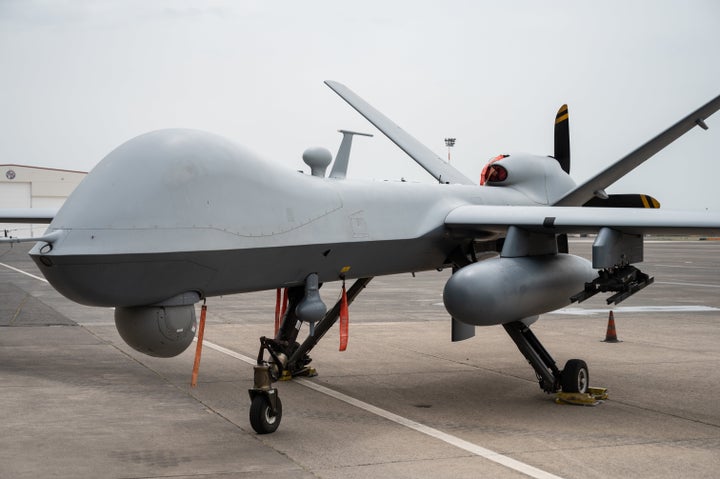 An MQ-9 Reaper type drone.