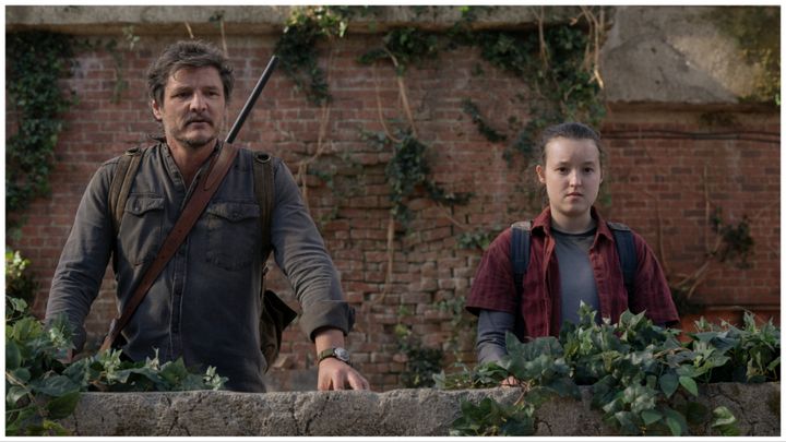 Joel (Pedro Pascal) and Ellie (Bella Ramsey) in The Last of Us