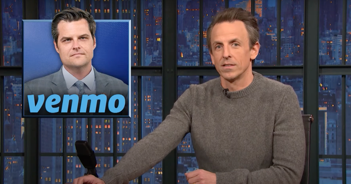 Gaetz Chart Seth Meyers Hits Matt Gaetz Where It Hurts With Brutal Venmo Joke ...