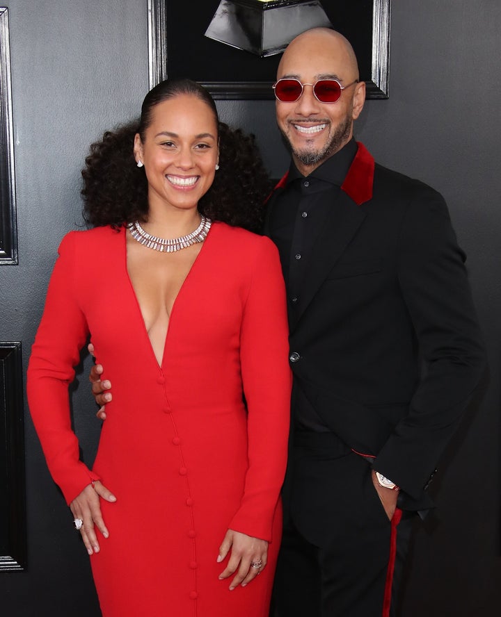 Keys e Swizz Beatz comparecem ao 61º Grammy Awards em 10 de fevereiro de 2019, em Los Angeles.