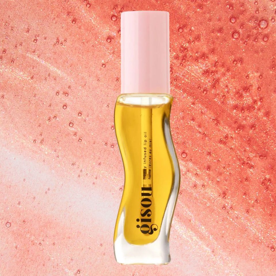 A honey-infused lip oil