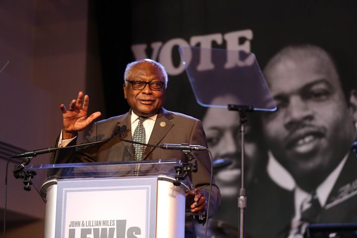 Majority Whip Jim Clyburn (D-SC) speaks onstage during the 2022 John Lewis Foundation Inaugural Gala at The Schuyler at Hamilton Hotel on May 17, 2022, in Washington, D.C. 