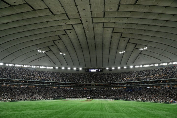 WBCの試合が行われている東京ドーム