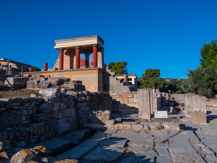 Κνωσσός, βόρεια είσοδος ανακτόρου