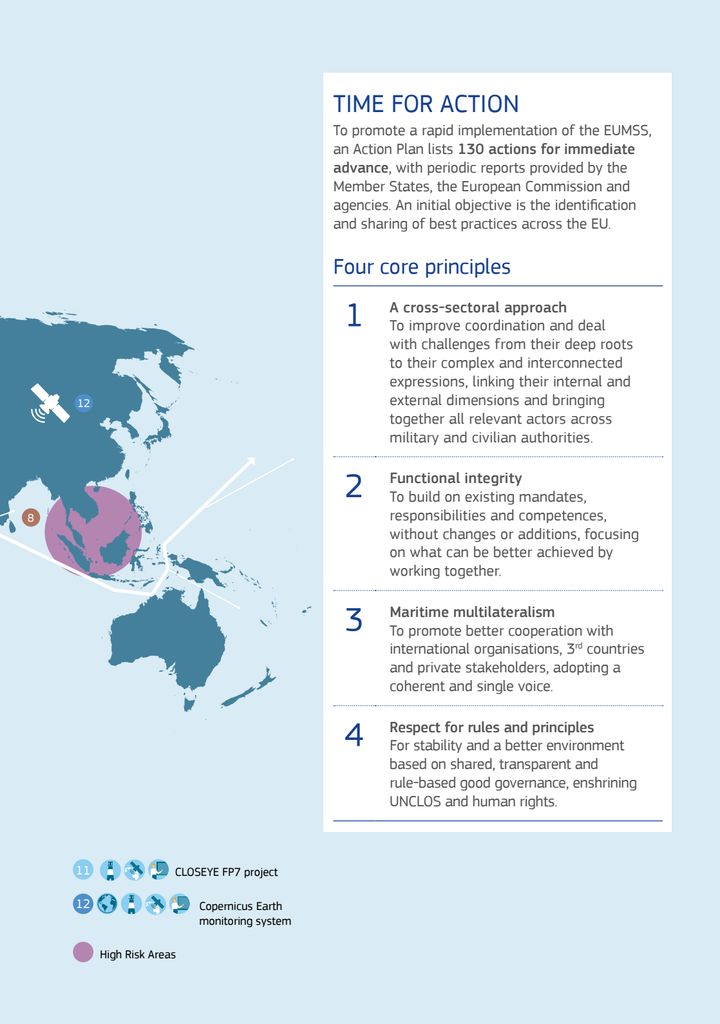 Εικόνα 1: Ενημερωτικό έντυπο σχετικά με τη Στρατηγική Θαλάσσιας Ασφάλειας του 2014 