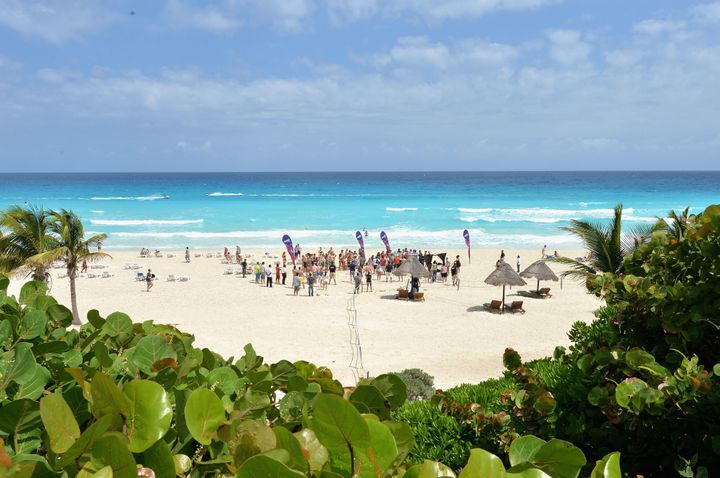 The U.S. State Department is imploring Americans to review potential threats before making travel plans to Mexico. Spring breakers are seen in Cancun, Mexico, in 2014.