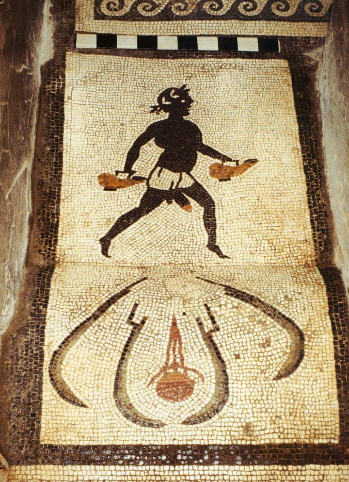Μωσαϊκό στην είσοδο στο caldarium του Οίκου του Μενάνδρου, Πομπηία, 1ος αιώνας μ.Χ.