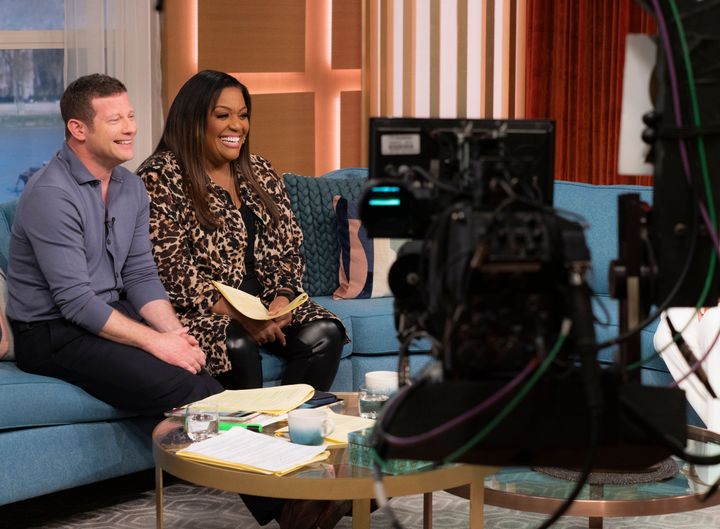 Alison with her This Morning co-host Dermot O'Leary