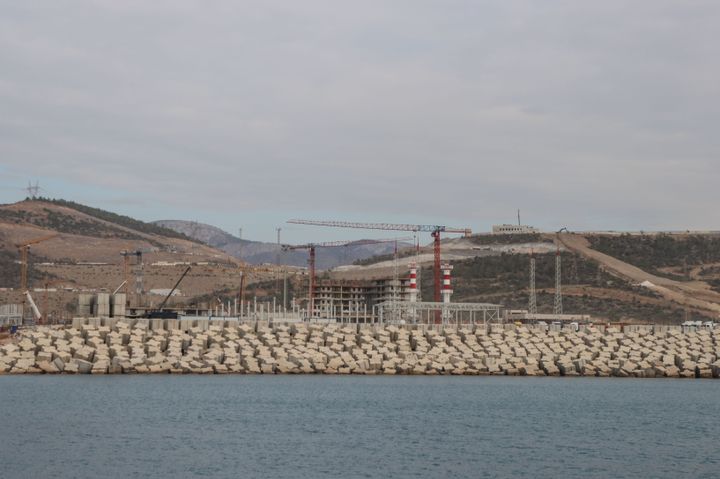 Construction is underway on the Russian-designed Akkuyu Nuclear Power Plant in the Gulnar district of Mersin, Turkey, on Dec. 25, 2022.