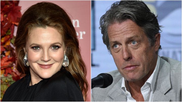 Drew Barrymore, left, said Hugh Grant was simply being himself in an interview with Ashley Graham that many interpreted as rude.