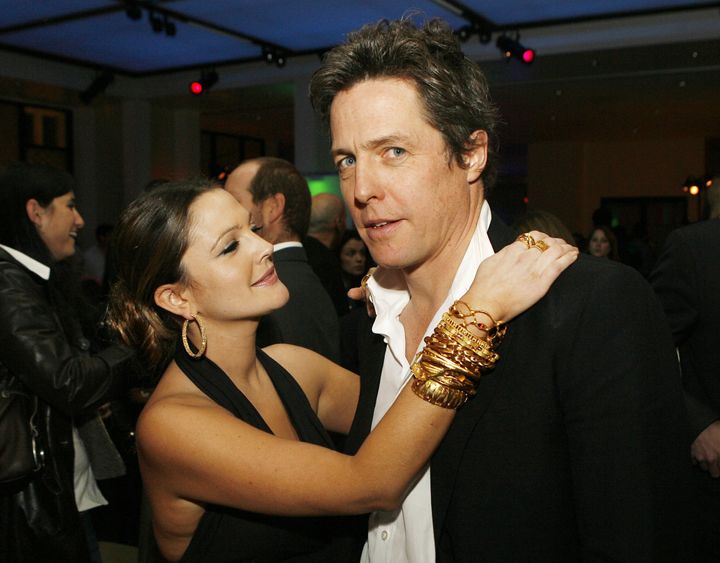 Barrymore and Grant pose at the after-party for the premiere of "Music and Lyrics" on Feb. 7, 2007, in Los Angeles.