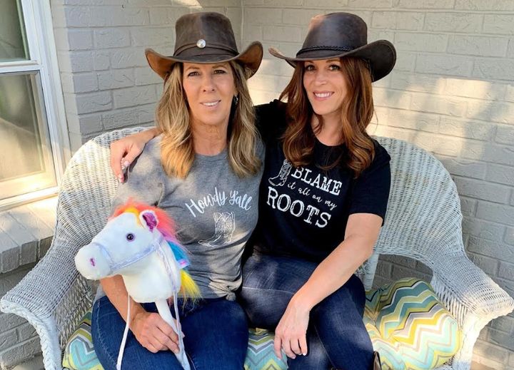 The author (right) on her way to a 40th birthday dude ranch trip with her mom (left) in 2019. "The trip was a surprise from my mom," the author writes.