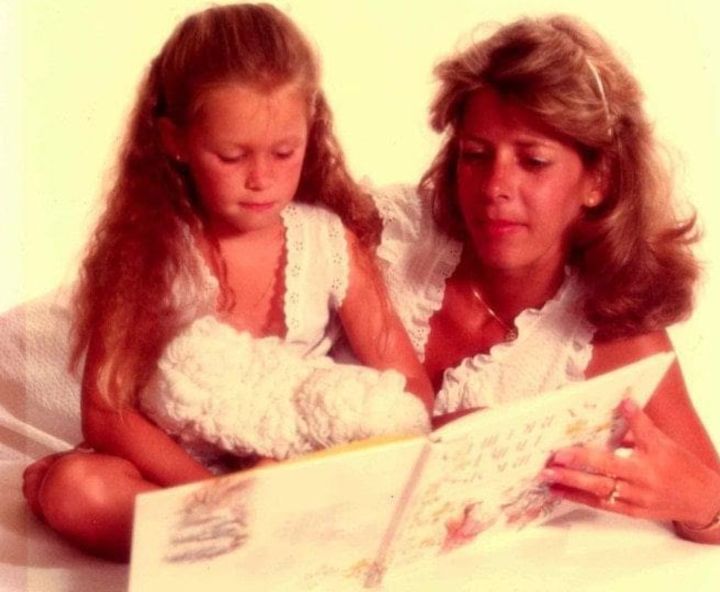The author and her mom in 1984.