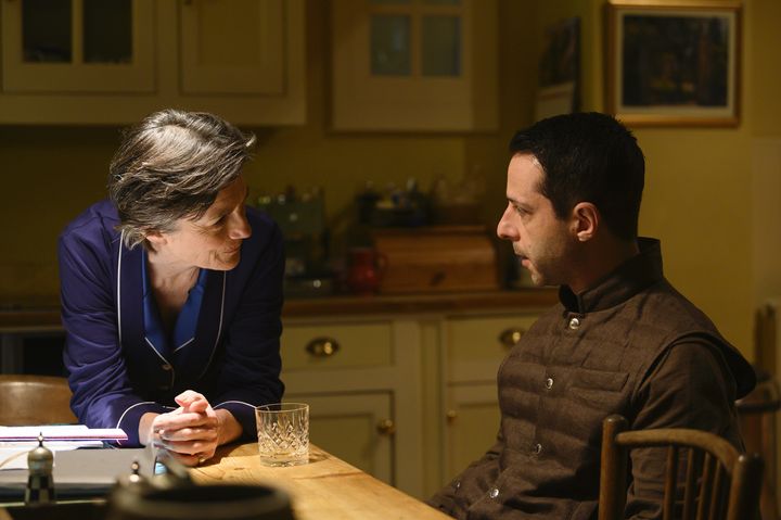 Kendall (Jeremy Strong) hopes to open up to his mom Caroline (Harriet Walter) about his car accident, in which he killed a server.