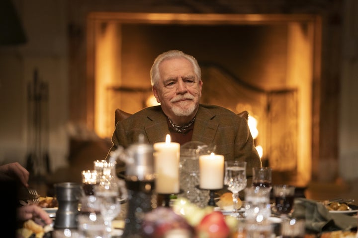 Logan presiding over a dinner at a company retreat, which devolves into a game of Boar on the Floor.