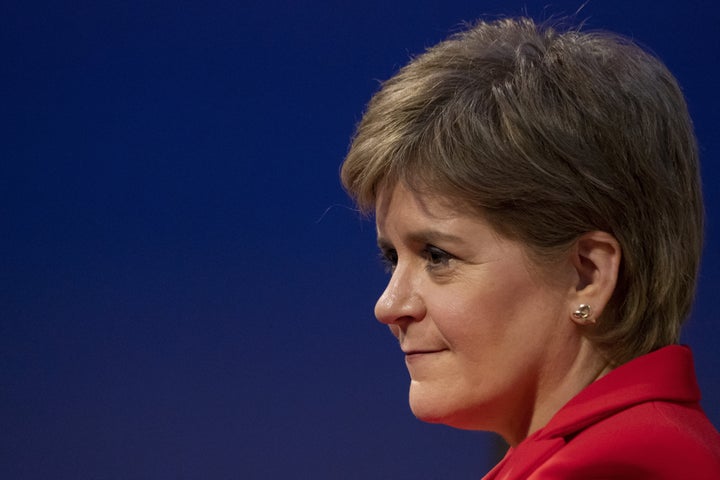 Nicola Sturgeon gives the keynote address to the RSA Fellowship in her final public event as Scottish first minister, at RSA House, central London.