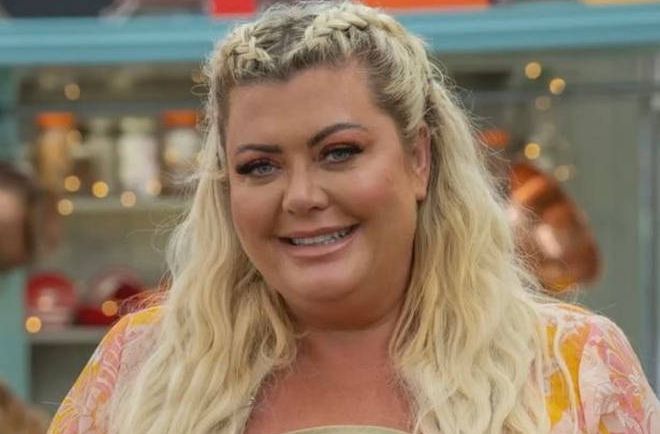 Gemma Collins in the Bake Off tent
