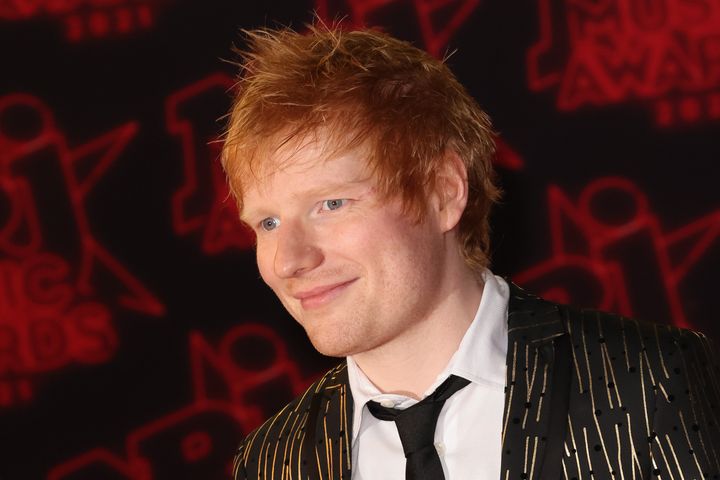 Ed Sheeran at the NRJ Awards in 2021