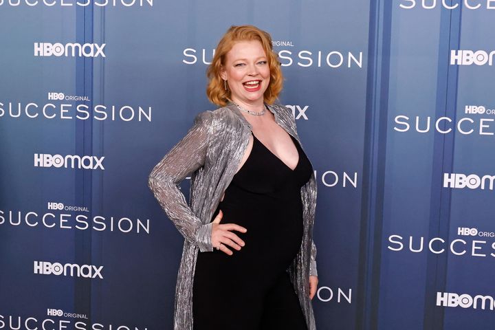 Sarah Snook attends the Season 4 premiere of HBO's "Succession" Monday.
