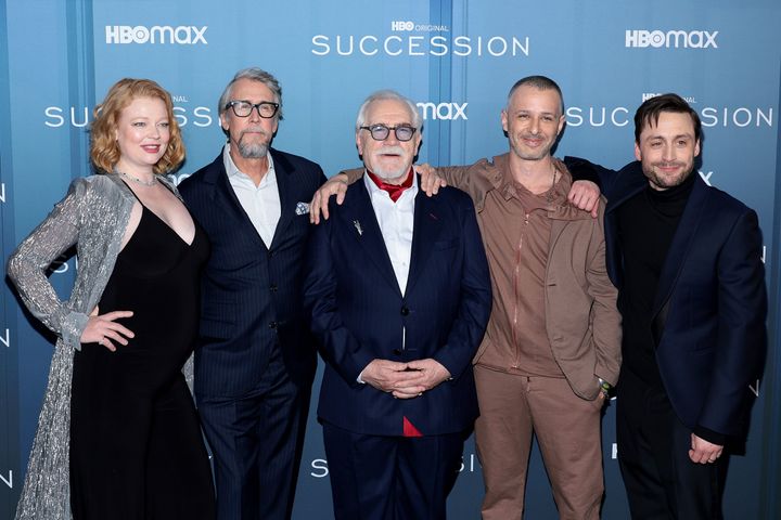 Snook with her “Succession” co-stars: Alan Ruck, Brian Cox, Jeremy Strong and Kieran Culkin.