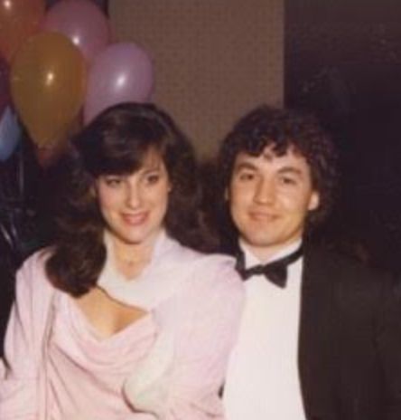 The author and George at her college formal in 1984.