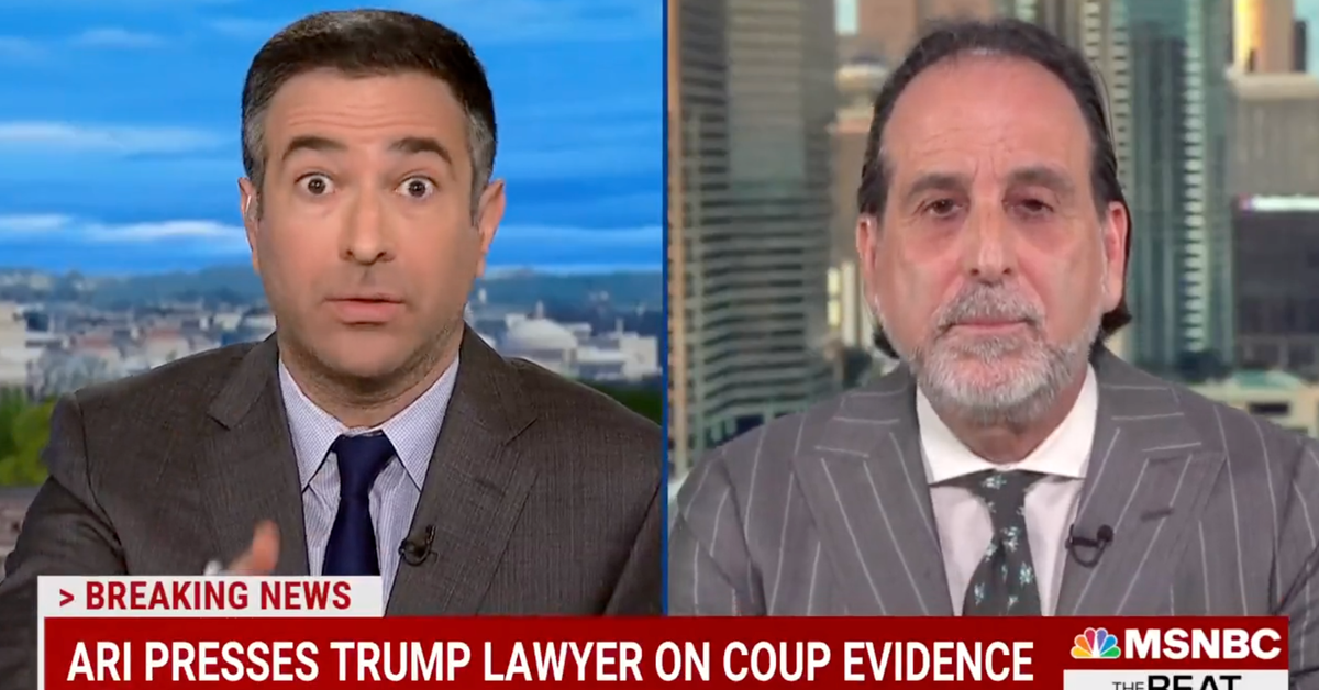 NextImg:Trump Lawyer Torn To Shreds As He Flubs His Way Through Ari Melber Interview