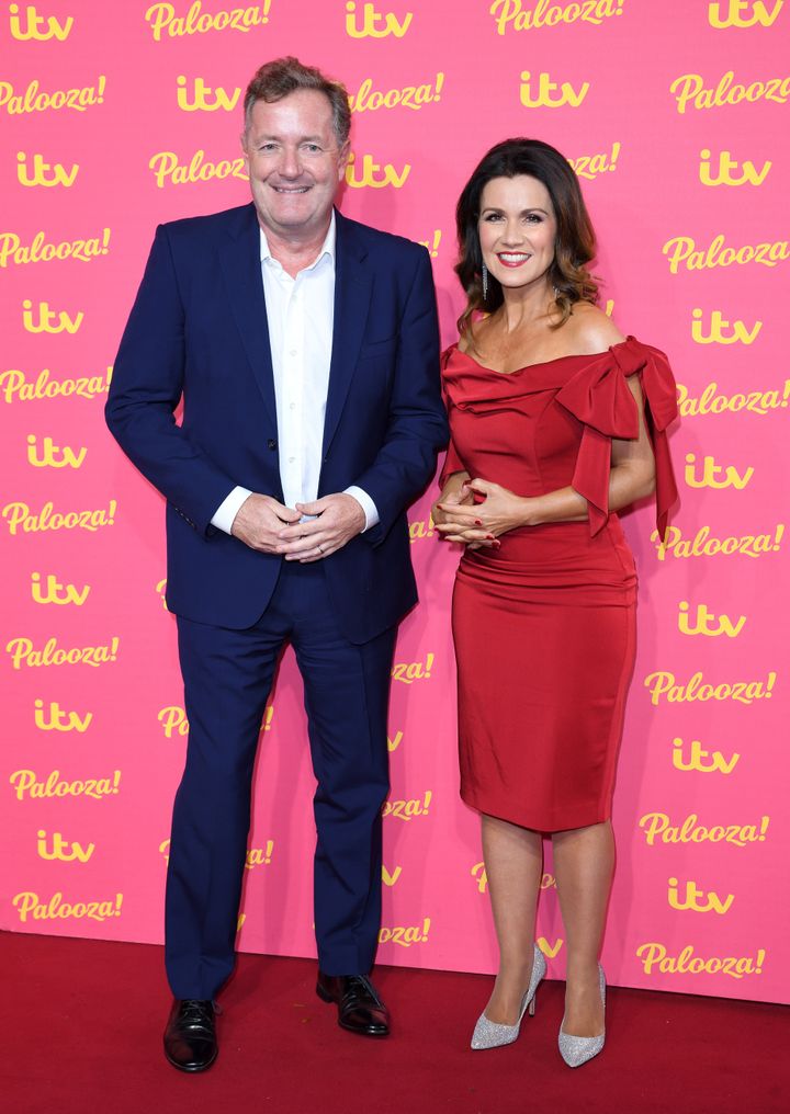 Piers Morgan and Susanna Reid at an event together in 2019