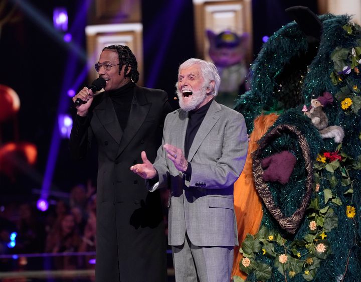 Dick Van Dyke plays the crowd after his identity was revealed on "The Masked Singer."