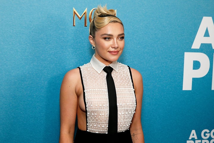 Florence Pugh wore Valentino at the New York premiere of "A Good Person."