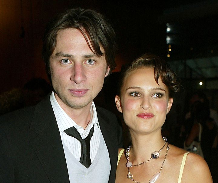 From Left: Zach Braff and Natalie Portman at the 2004 premiere of “Garden State.”