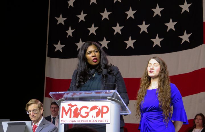 Michigan GOP chair Kristina Karamo said the state's Republican Party is "done" with apologizing.