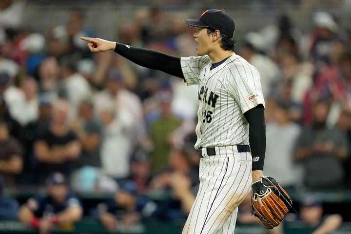 WBC決勝での大谷翔平選手=2023年03月21日