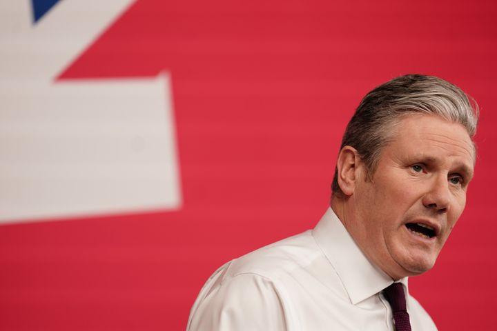 Keir Starmer during a press conference earlier this week.