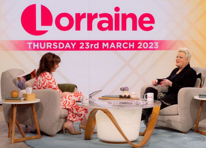 Suzy speaking to Lorraine during Thursday's show